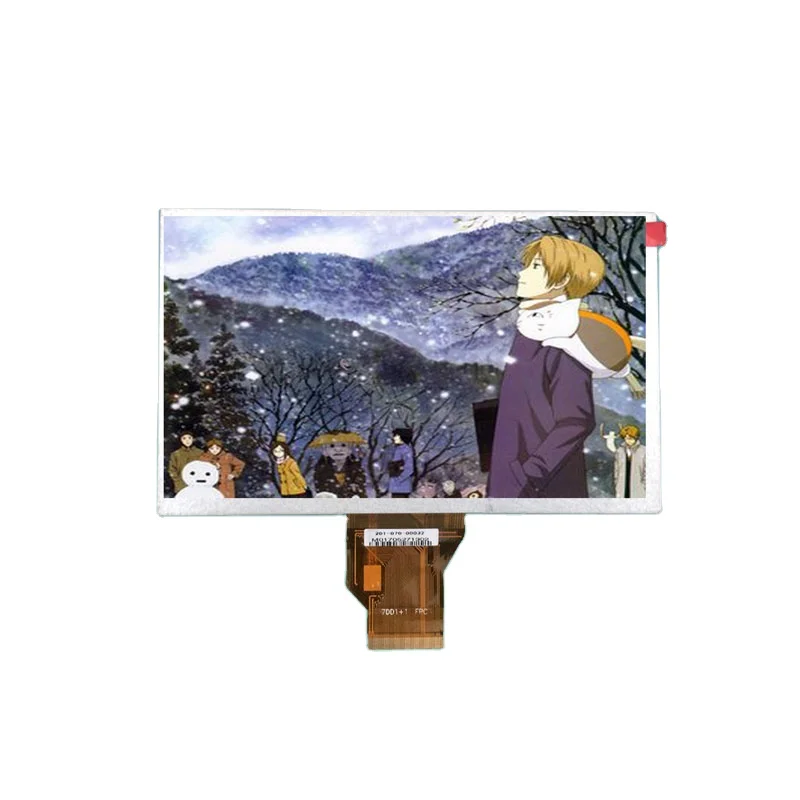 High Brightness 1000 nits 7.0 Inch TFT LCD Panel 50pin FPC RGB Interface TN Normally White Screen