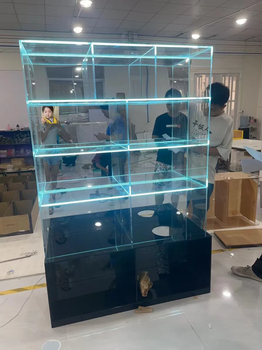 acrylic storage rack shoe boxes billboard illuminated sign customization hand-made coffee custom logo led multi-color