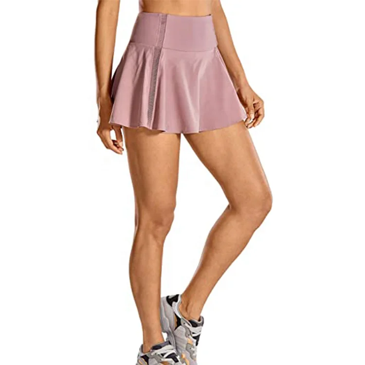 Wholesale Custom Sexy Women Tennis Skirt Quick Dry High Waisted Tennis Skirt Pleated Sport Athletic Golf Skort with Pocket