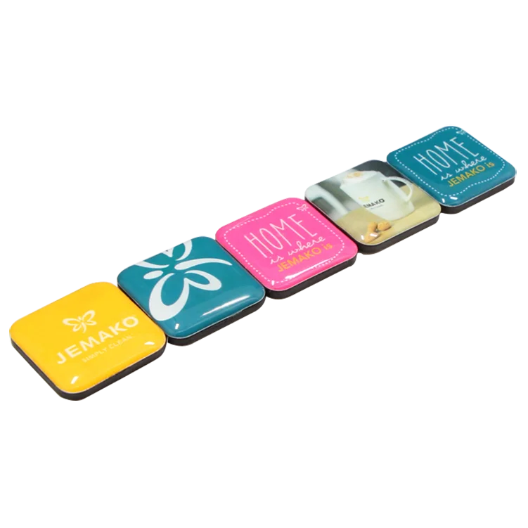 China manufactory custom epoxy magnets for fridge with square shape