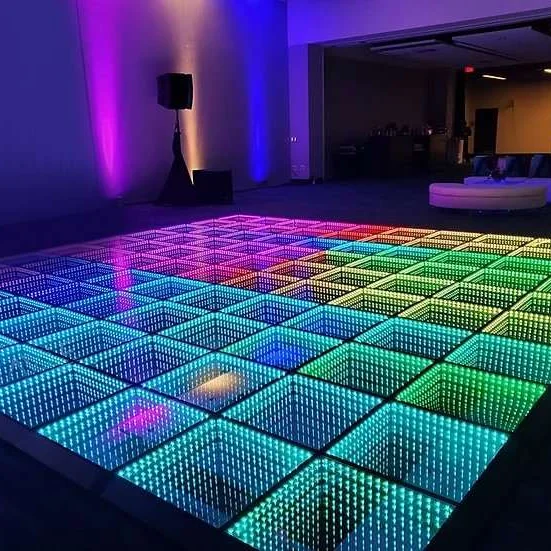 USA warehouse folding dance floor nova dance floor waterproof thunder dance floor