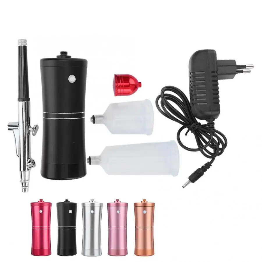 Beauty Machine Handheld Air Compressor, Airbrush Spray Gun Moisturizing Oxygen Injector