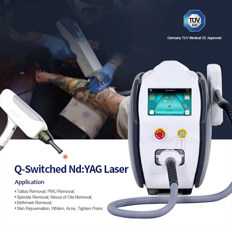 2022 Chinese supplier high frequency 4 wave q switch nd yag laser tattoo removal machine