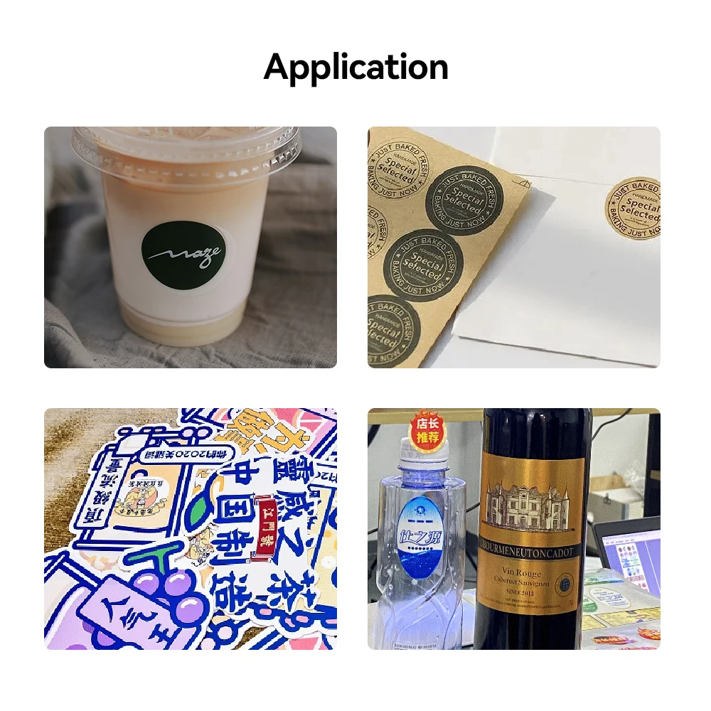 G200 Automatic Thermal Adhesive Label Printer Mini A4 Dimension Multi-Color for Sticker & Home Use Industries