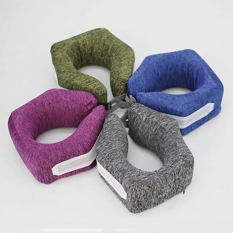 Perfect Gift Idea Hair Roller Round Plush Pillow Case Animal Hooded Foam Particles U-shaped Pillow Office Nap Pillow Quality