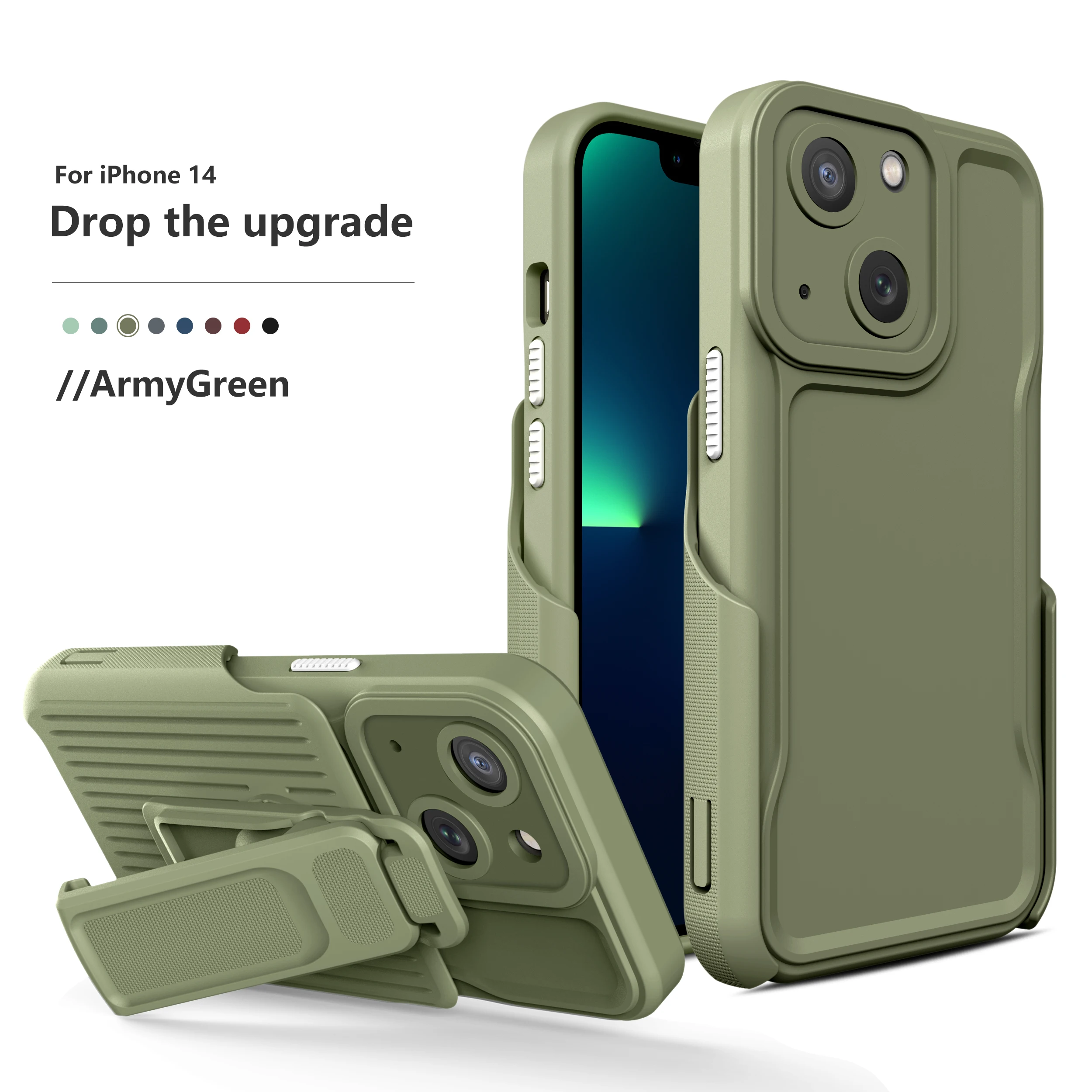 Wholesale Outdoor Sports for  iphone 14 pro max cover phone case luxury with back clip