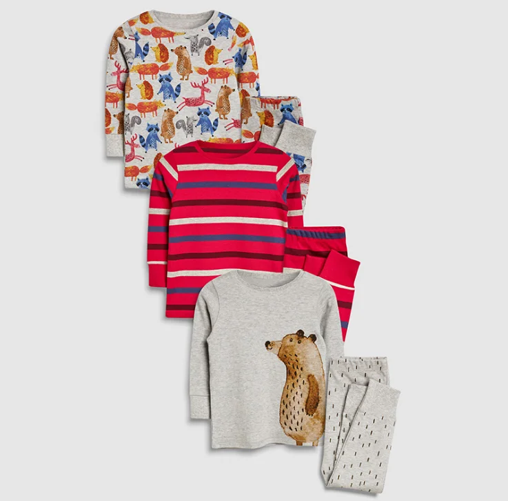 
American style quality pattern prints pajama for kids 