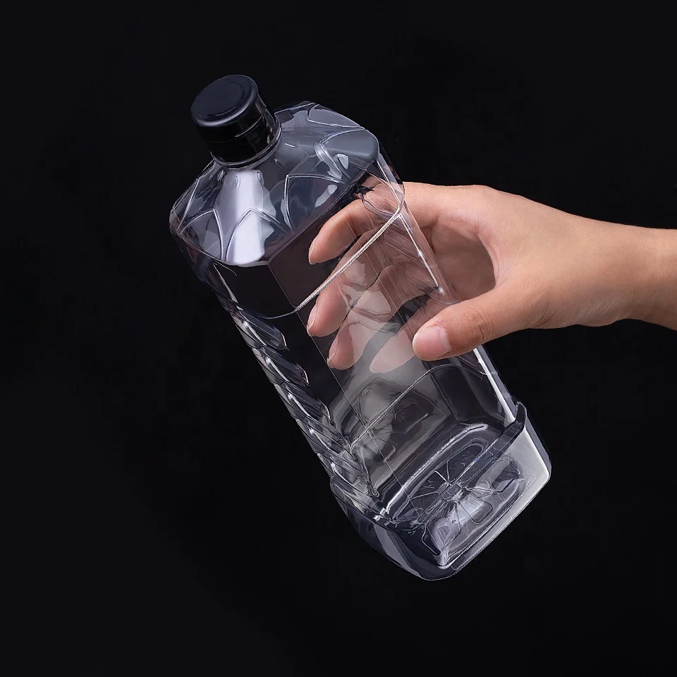 1085ml 36oz disposable plastic square Soy sauce container vinegar Hoisin sauce vinaigrette packaging bottle