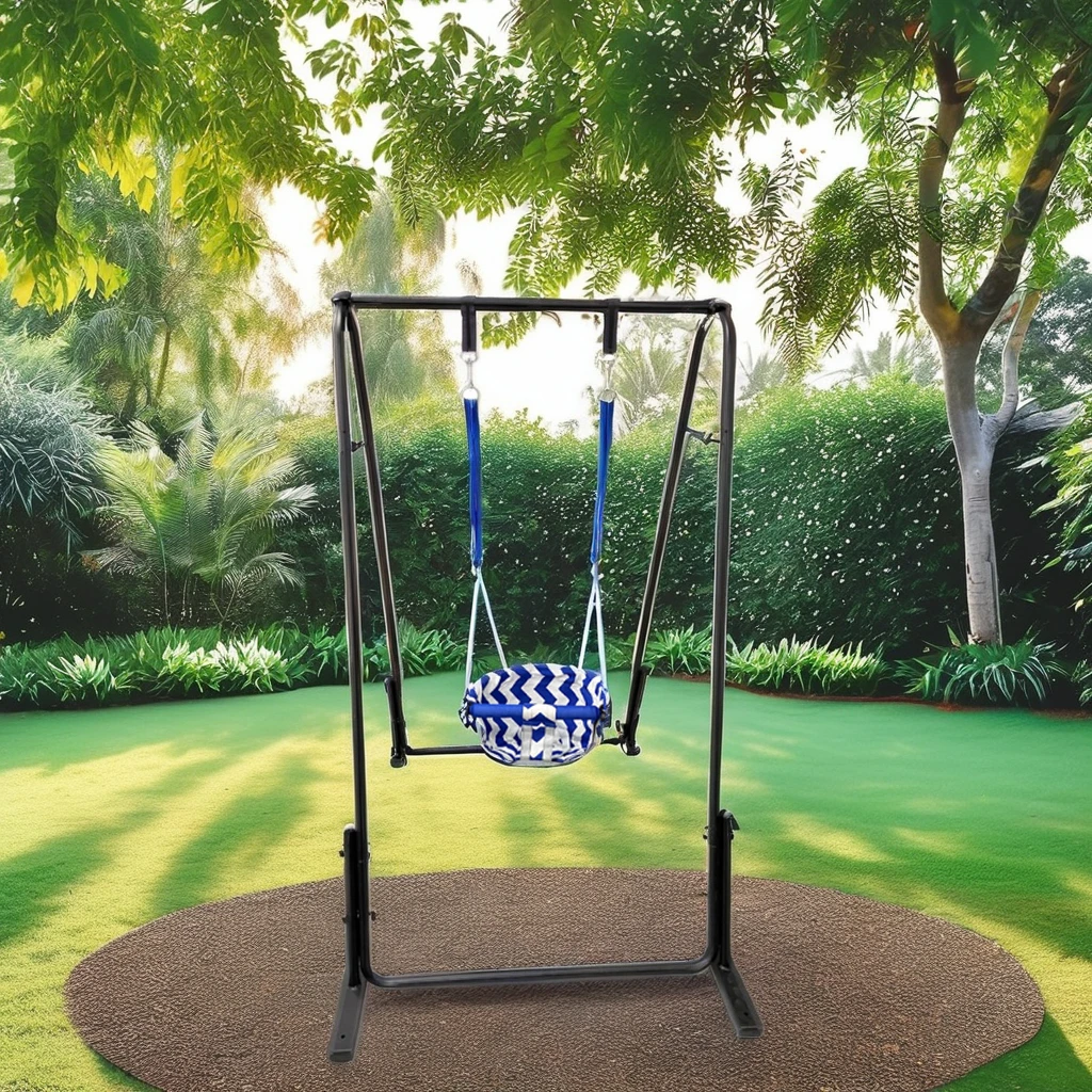 CNC Machined Rattan Wicker Patio Hanging Swing Chair for Living Room Garden Outdoor Balcony Baby Hanging Basket Swing Furniture