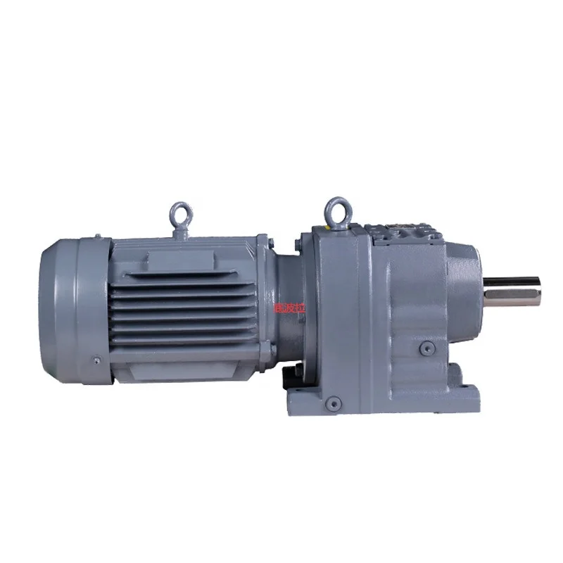 RFS Flange mounted combinatorial shaft input helical gear units with solid shaft gear box motor