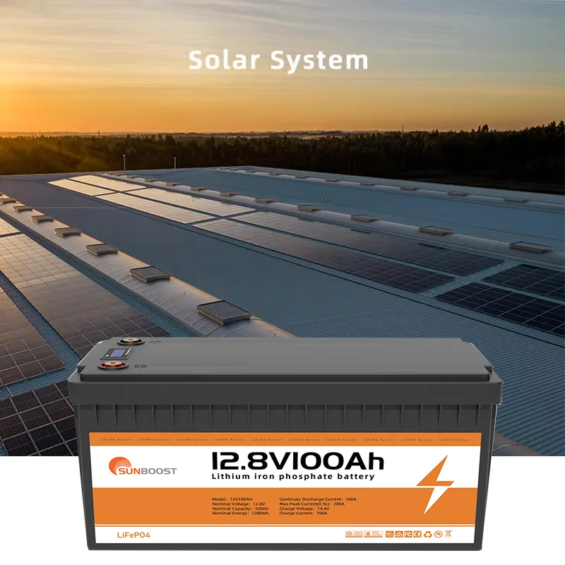 Sunboost 12 8 В 100Ah Lifepo4 аккумулятор 24V 200Ah 150Ah 300Ah литий-ионный для глубокого цикла с Bms