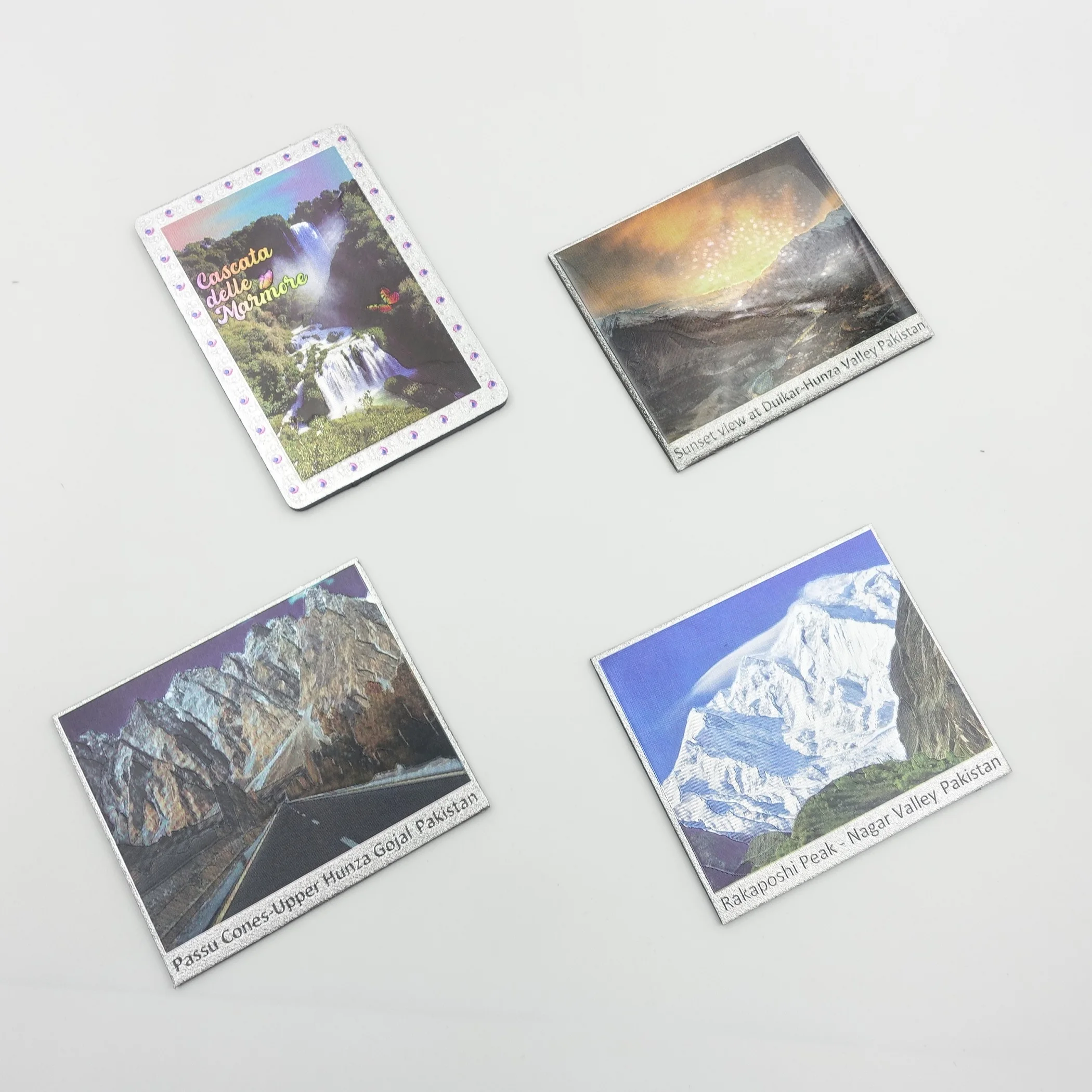 Custom logo travel gifts souvenirs city landscape foil refrigerator magnet promotional gifts travel handicrafts