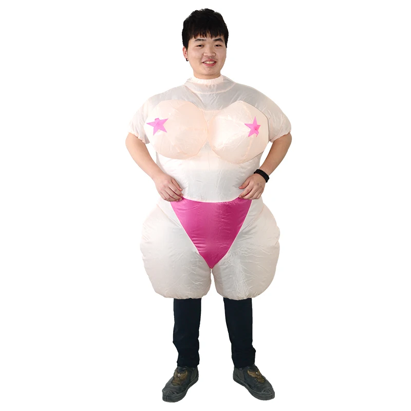 Inflatable Bob Suit Costume Bachelorette Party Supplies Inflatable Blow Up Lady Sexy Costume For Happy