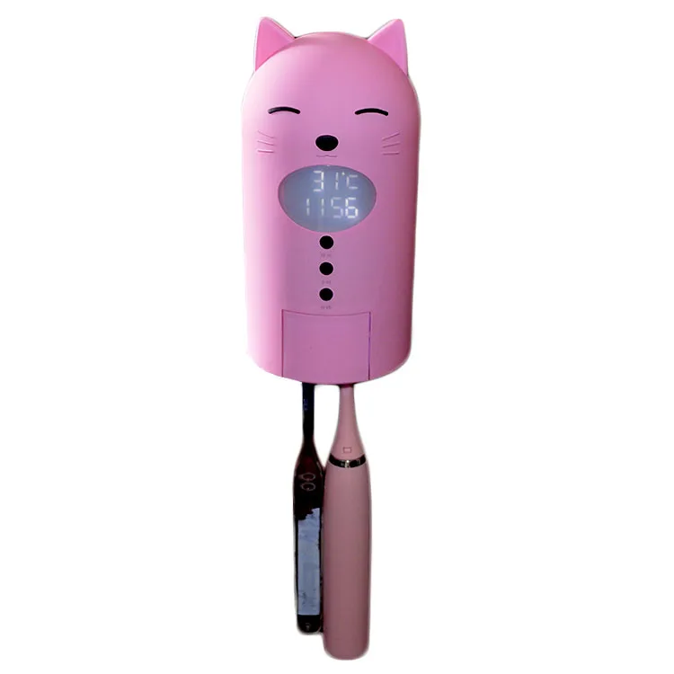 Wall Mounted UV-C Toothbrush Sanitizer  Intelligent Household Cartoon Toothbrush sterilizer holder