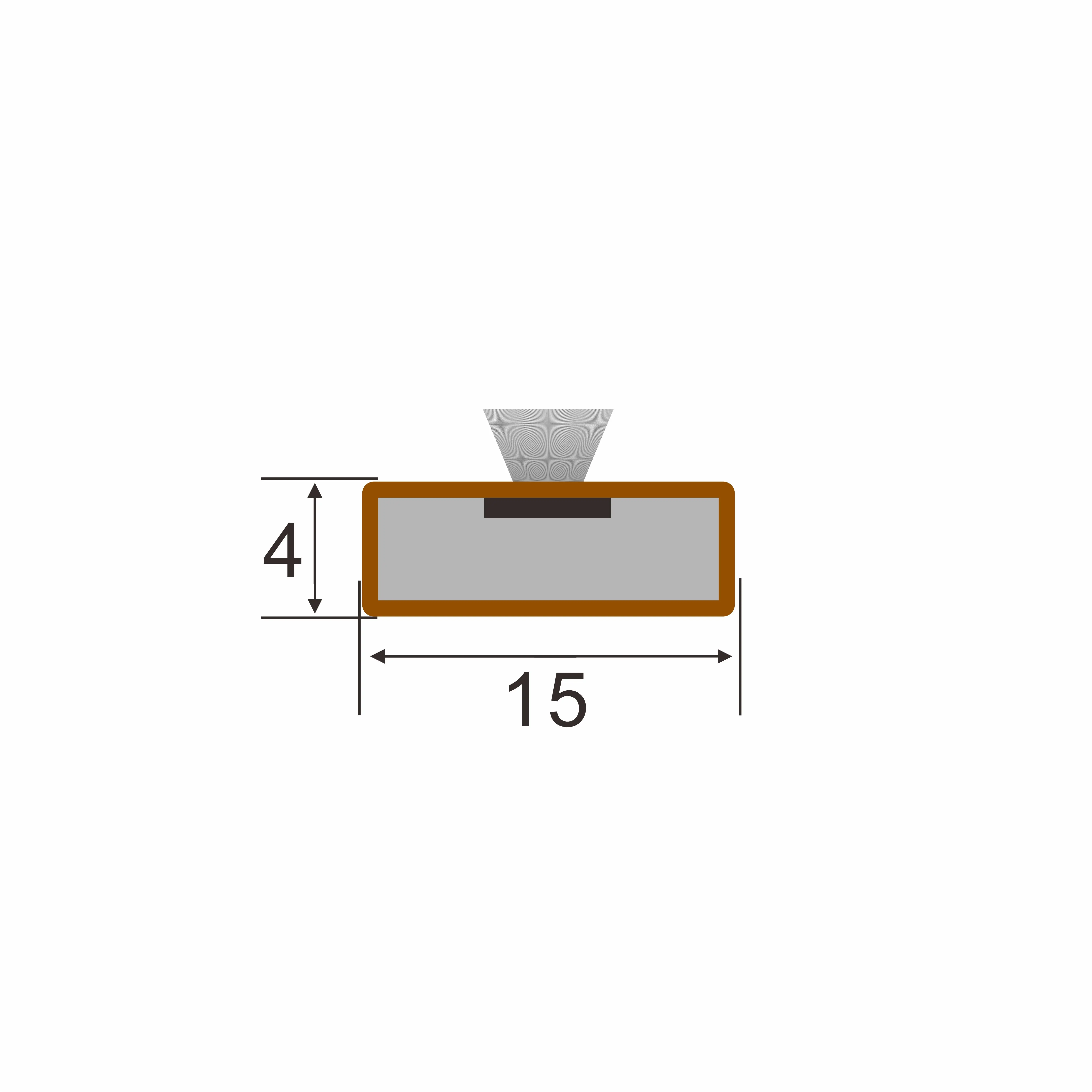 Intumescent fire seal fire smoke seal PVC fire seal strip YZ1514