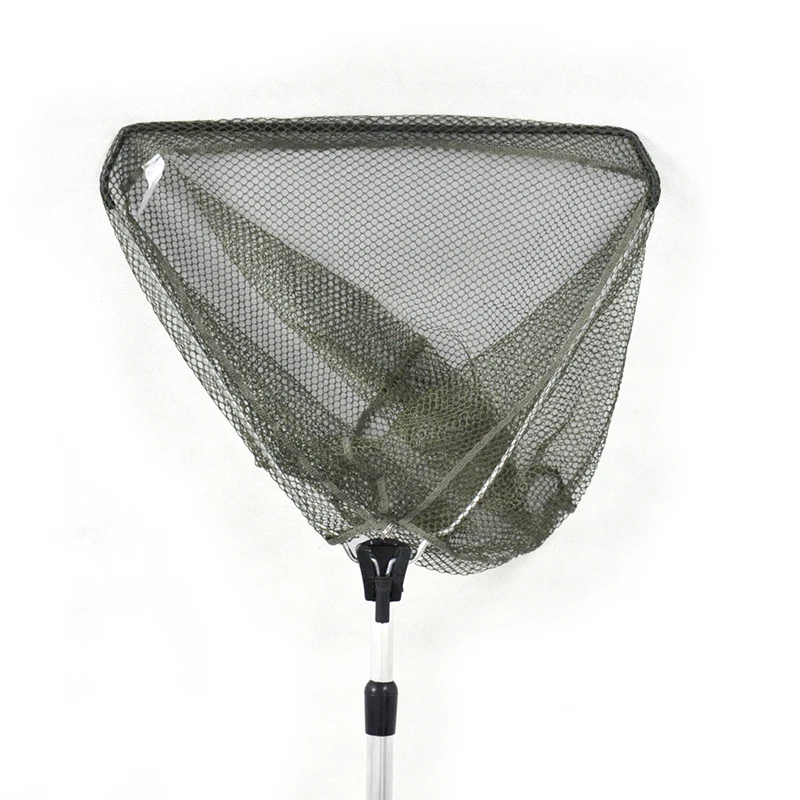 Летучая рыболовная легкая углеродная посадочная сетка с резиновым покрытием