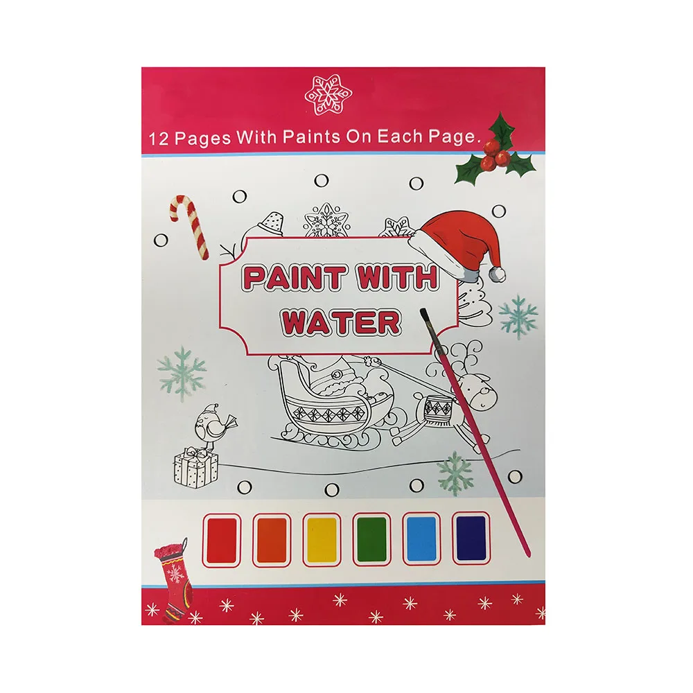 Custom Paint with Water Books Drawing Toys Watercolor Painting Paper Mess Free Coloring Book Arts and Crafts Gifts For Kids