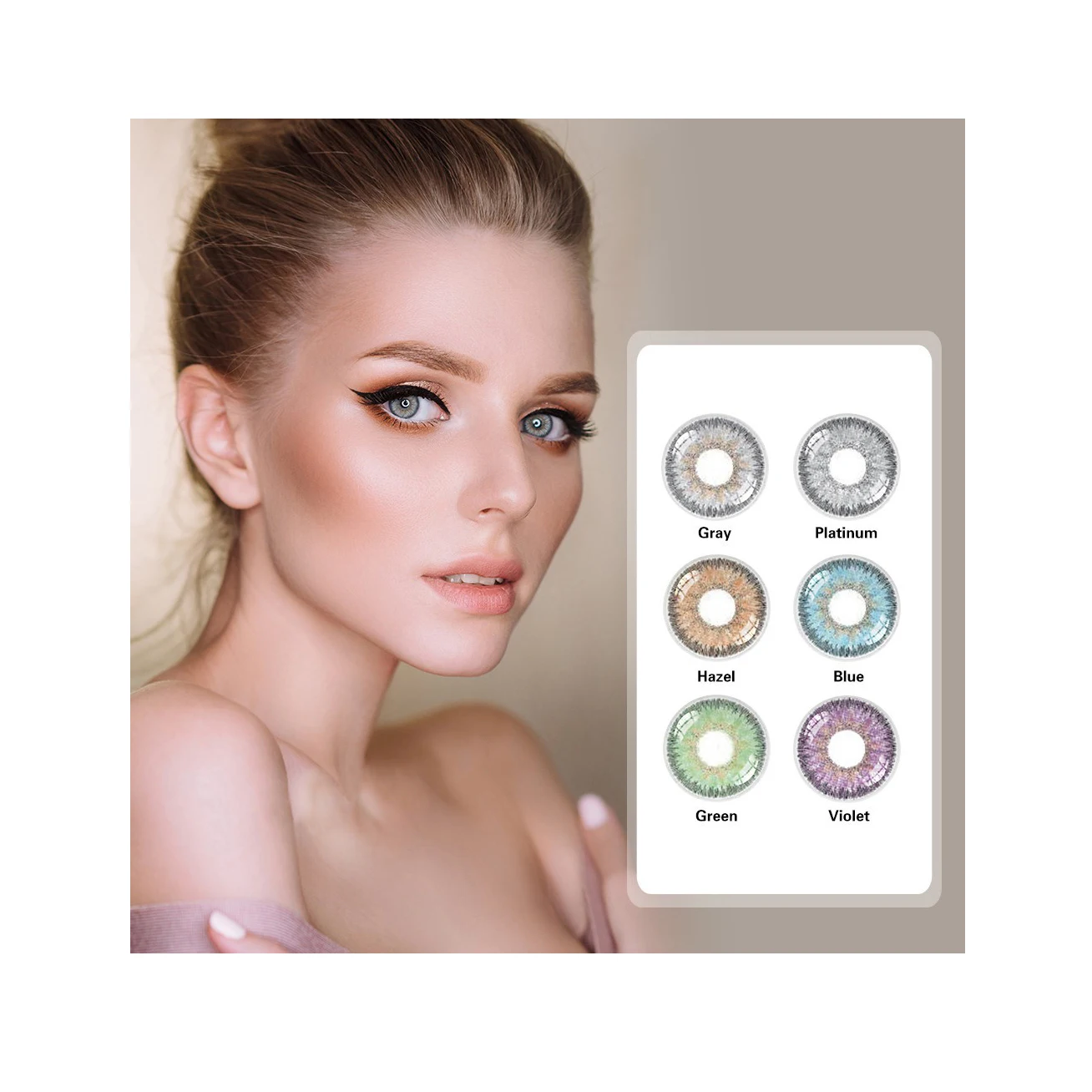 Contact Lenses 6 Color Classical Models Colored Vietnam Lens Philippines sells well