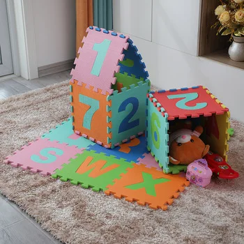 Foam Play Mat Puzzle Gym Mat Manufacturer Eva Baby Washable Activity Center Kids Alphabet and Numbers 36pcs Unisex EVA Foam,eva
