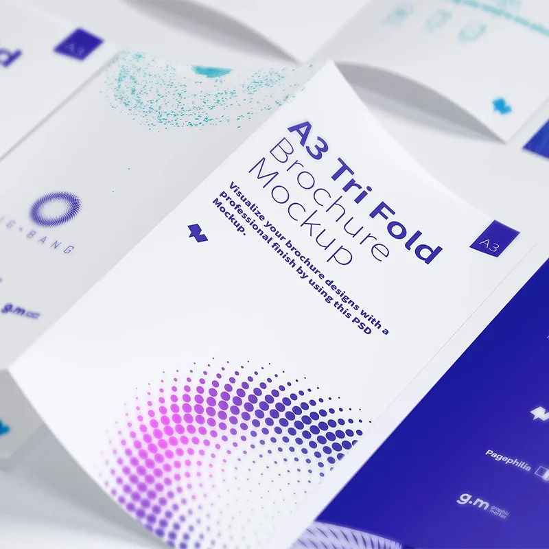 Factory Direct Sale Custom Paper Printed Instruction Folding Leaflet Brochure Manual