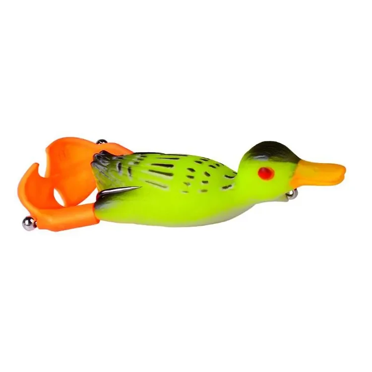 Propeller Fin Duck Fishing Bait 9cm-11.5g Duckling Soft Bait Bass Rubber Silicone Resin Simulation Lure Bait
