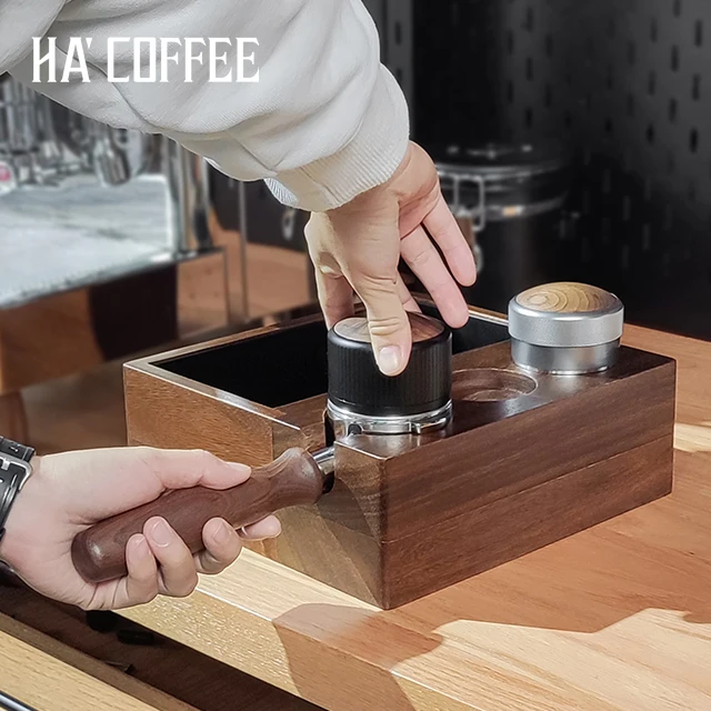 Stainless With Gasket Coffee With Capsule Drawer Stainless Steel Large 4 In 1 Espresso And Tamp Tamper Station Kit Set Knock Box