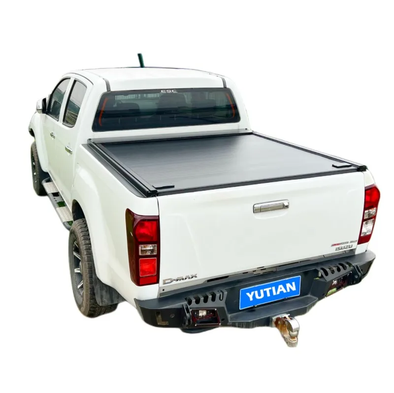 roller cover For Ford F-150  RAM GMC hilux revo Tundra Ranger Isuzu D-max Short Bed double lock Manual Retractable Tonneau Cover