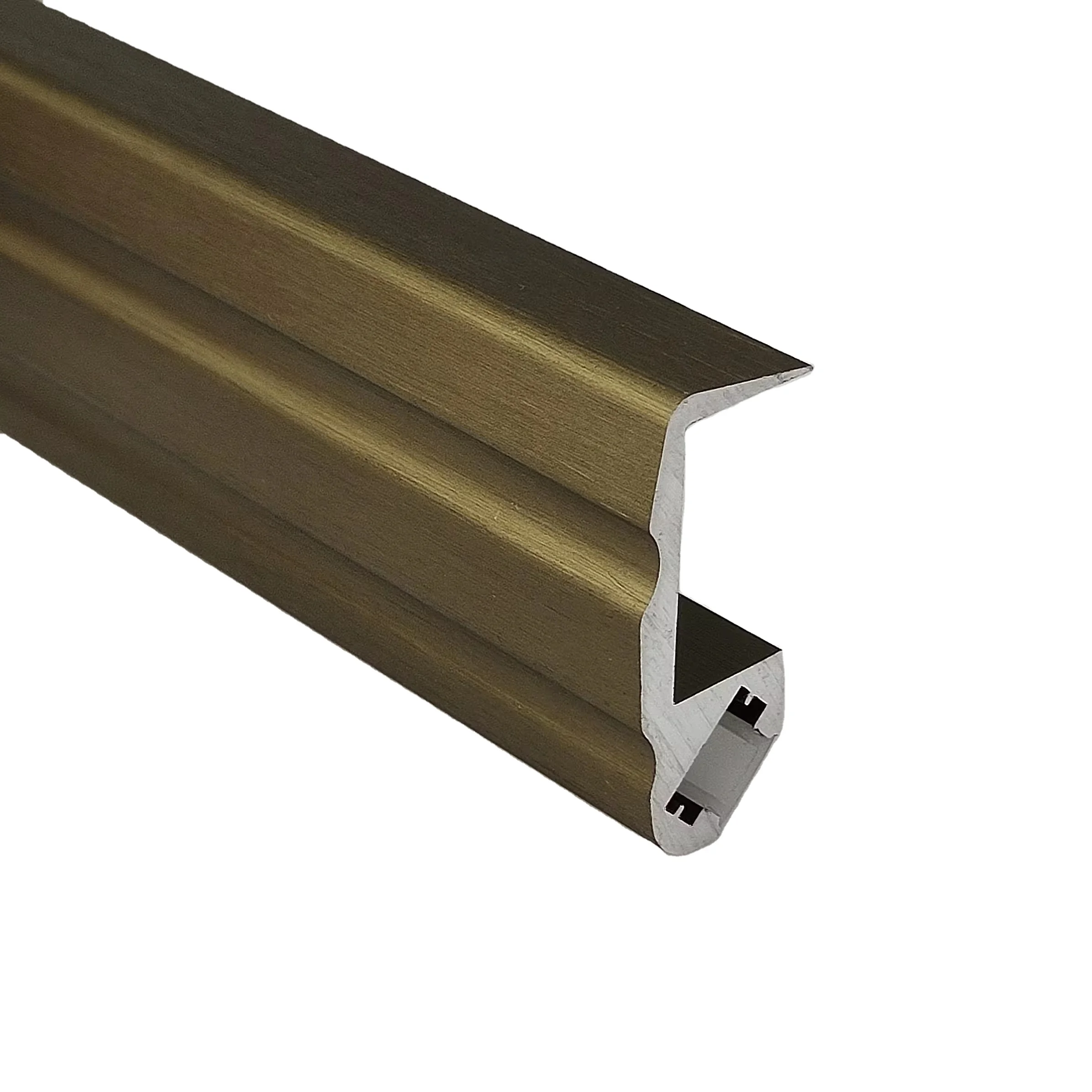 Factory direct aluminum profile 18mm three-dimensional no slot laminate wood cabinet aluminum profile light