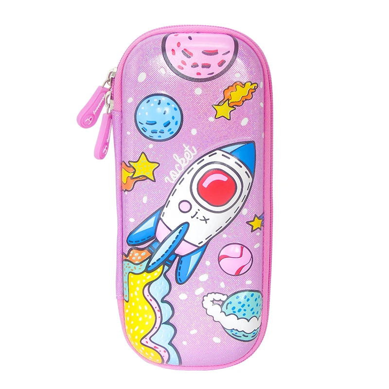 JIHORSE Заводская распродажа новый дизайн милый мультяшный принт животных пенал с двойной молнией для