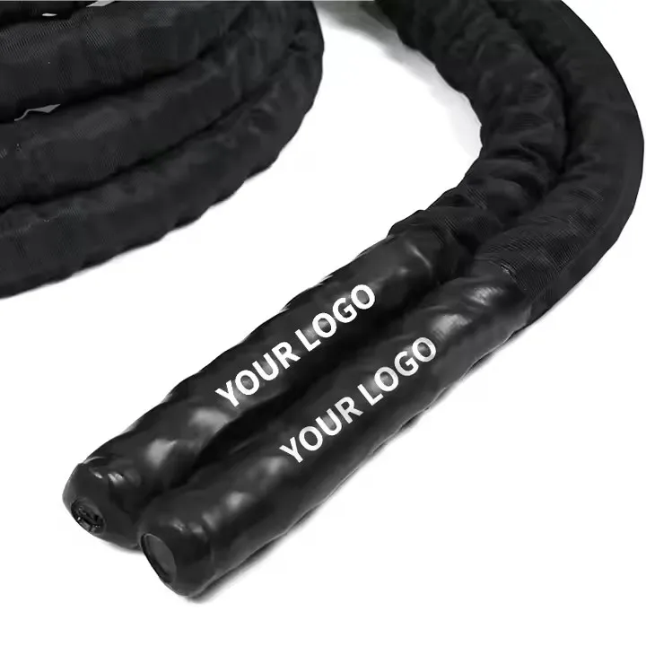 Durable 9 Meter Outdoor Climbing Battle Ropes Long Cycle Corrosion Resistance 38MM Nylon for Men
