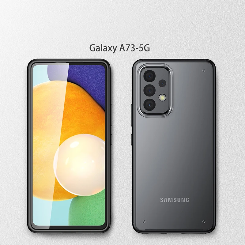 2 In 1 Rubber Plastic Wholesale Mobile Shockproof Crystal Clear Cellphone Case Protective Back Cover for Galaxy S22 Case for A73