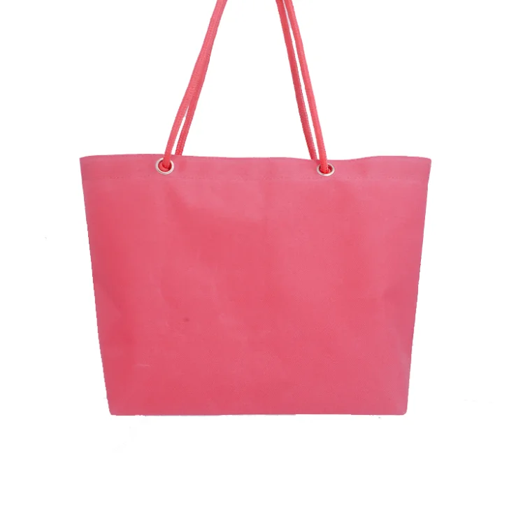 Cotton Handle Custom Cheap 600 Denier Polyester Tote Bag With Zipper