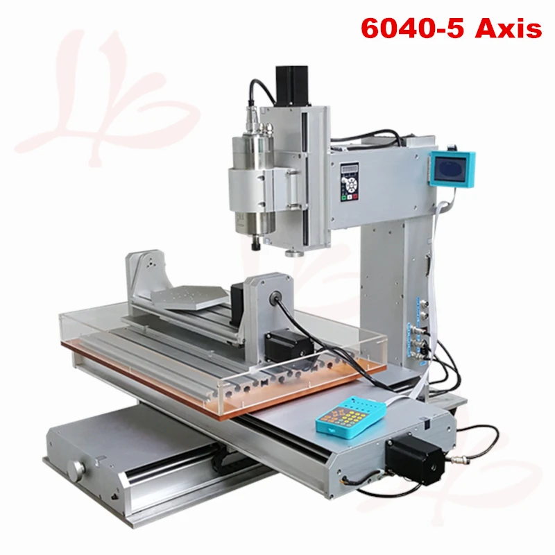 Vertical Engraving Machine CNC Router 6040 1.5KW with A axis B axis Wood Milling Machine