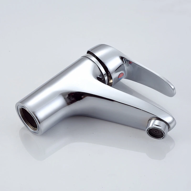 Modern stainless steel 304 faucet Brass hot and cold water single pole single hole washbasin faucet bathroom accessories