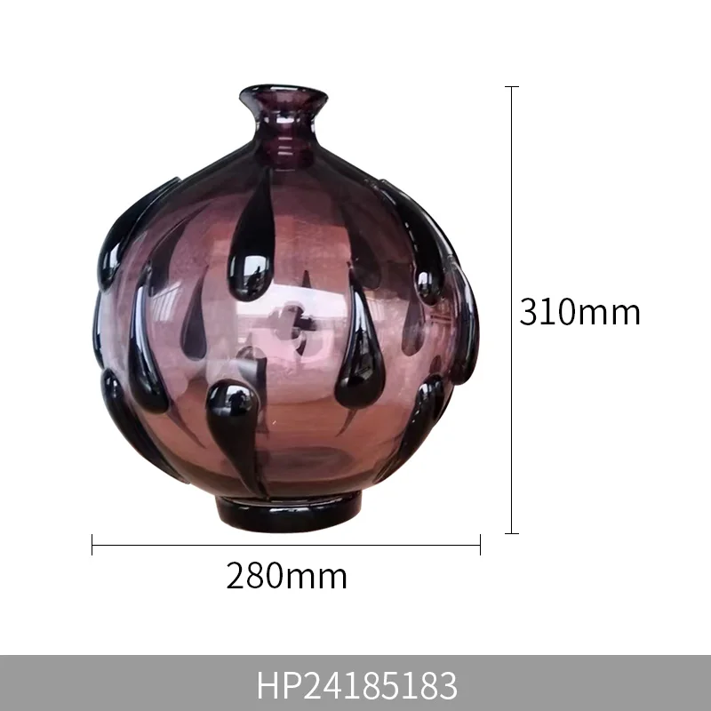 New dynamic creative glass home decoration flower vases living room tabletop luxury decorative objects