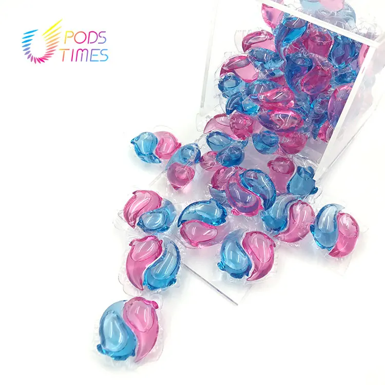 Cherry Scent Long Lasting Fragrance Laundry Detergent Capsules 6 Times Clean Laundry Pods