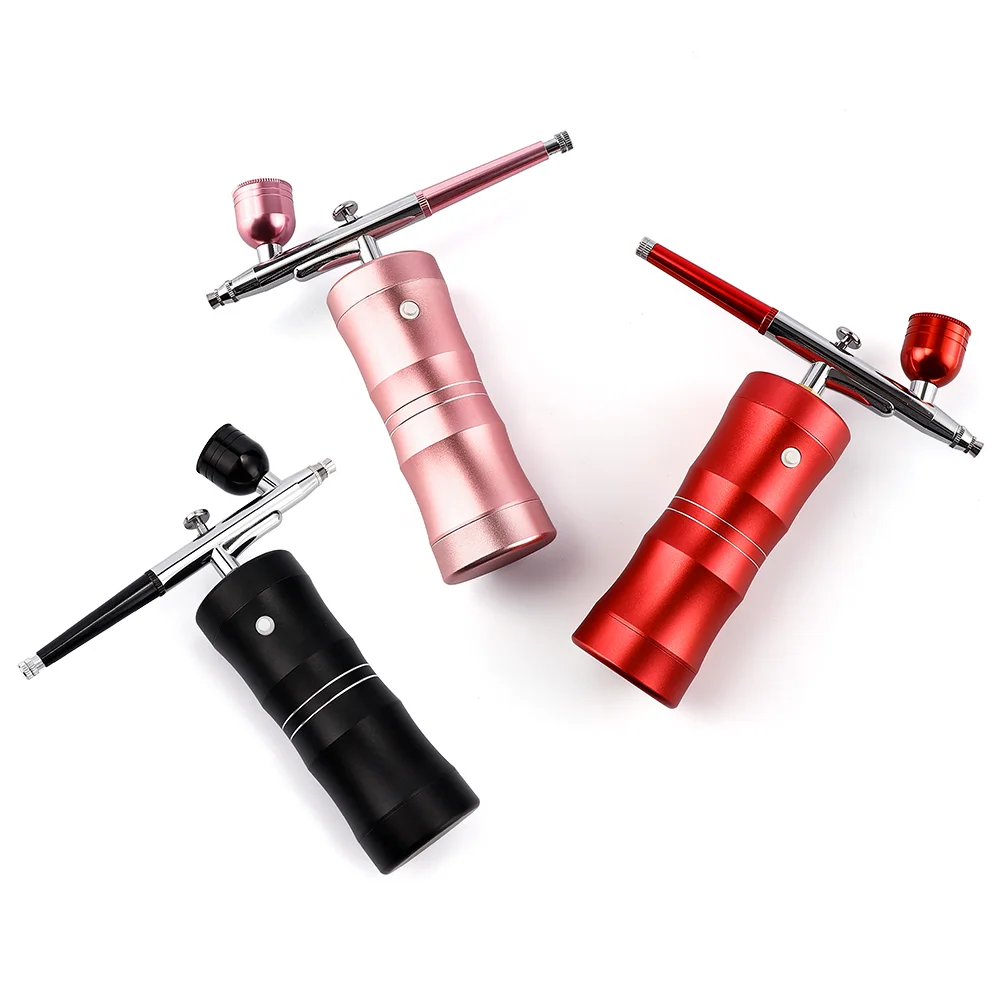 Portable Airbrush Kit Air Brush Paint Spray Gun Deep Hydrating Sprayer For Nail Art Tattoo Cake Makeup with compressor
