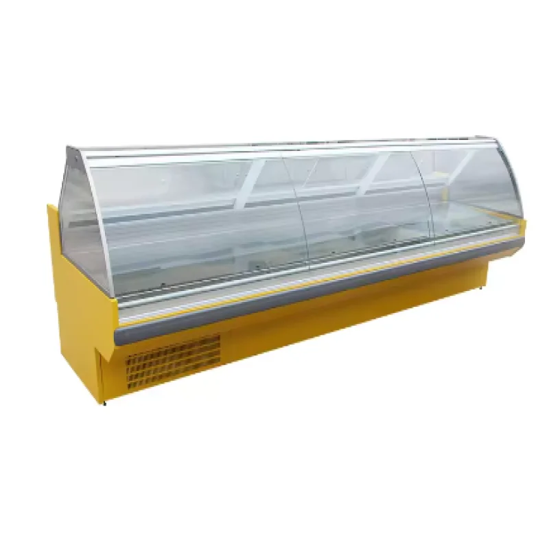 Supermarket display arc cooked refrigerator circular food cabinet display cabinet fridge freezer