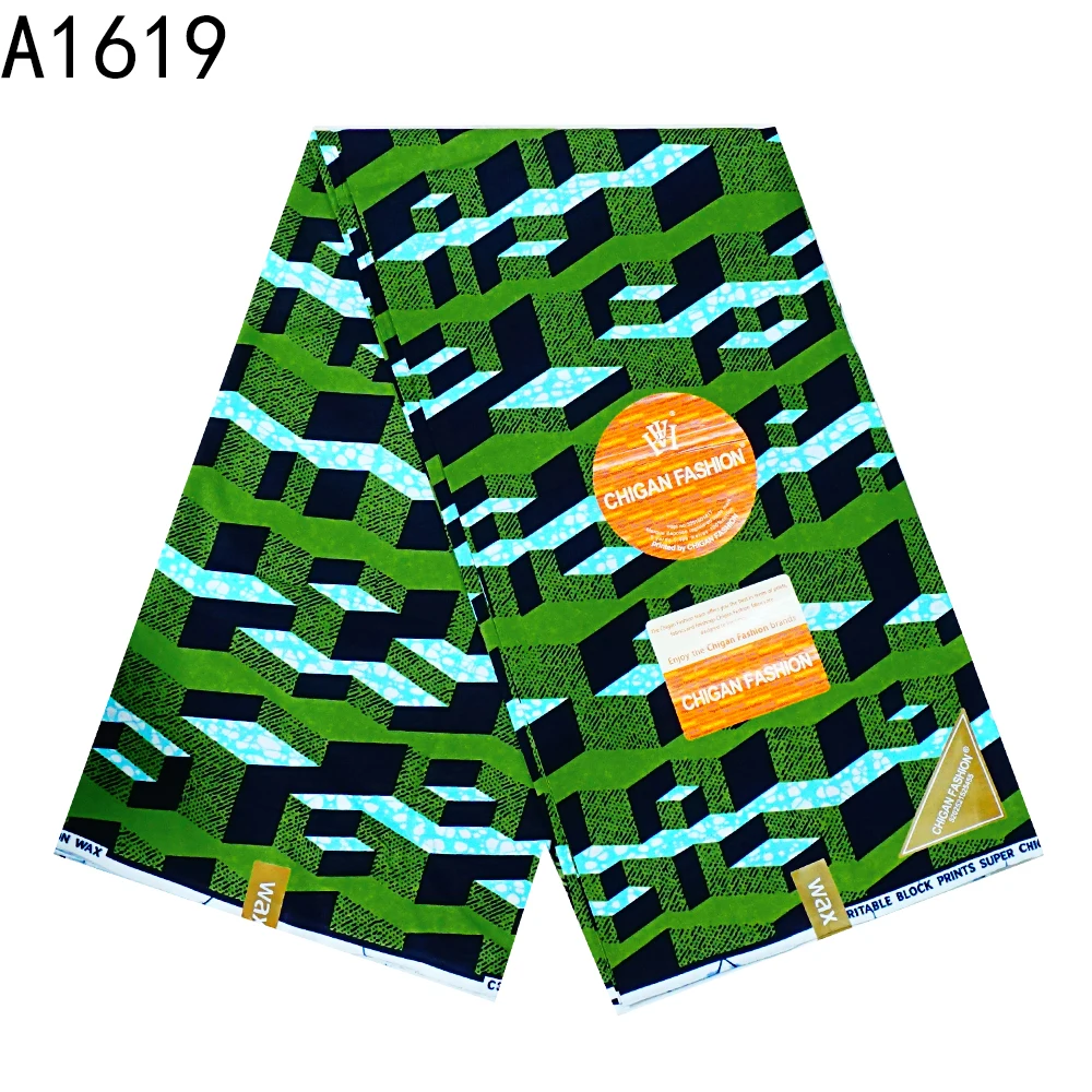 100% Cotton Ankara Africa Prints Real Wax Fabric Sewing Wedding Dress Crafts Patchwork Material