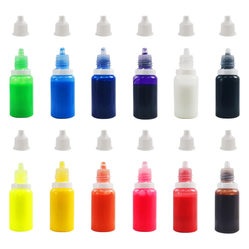 OEM 12 видов цветов пигмент DIY водный Арт Набор для рисования для детей мраморный краски