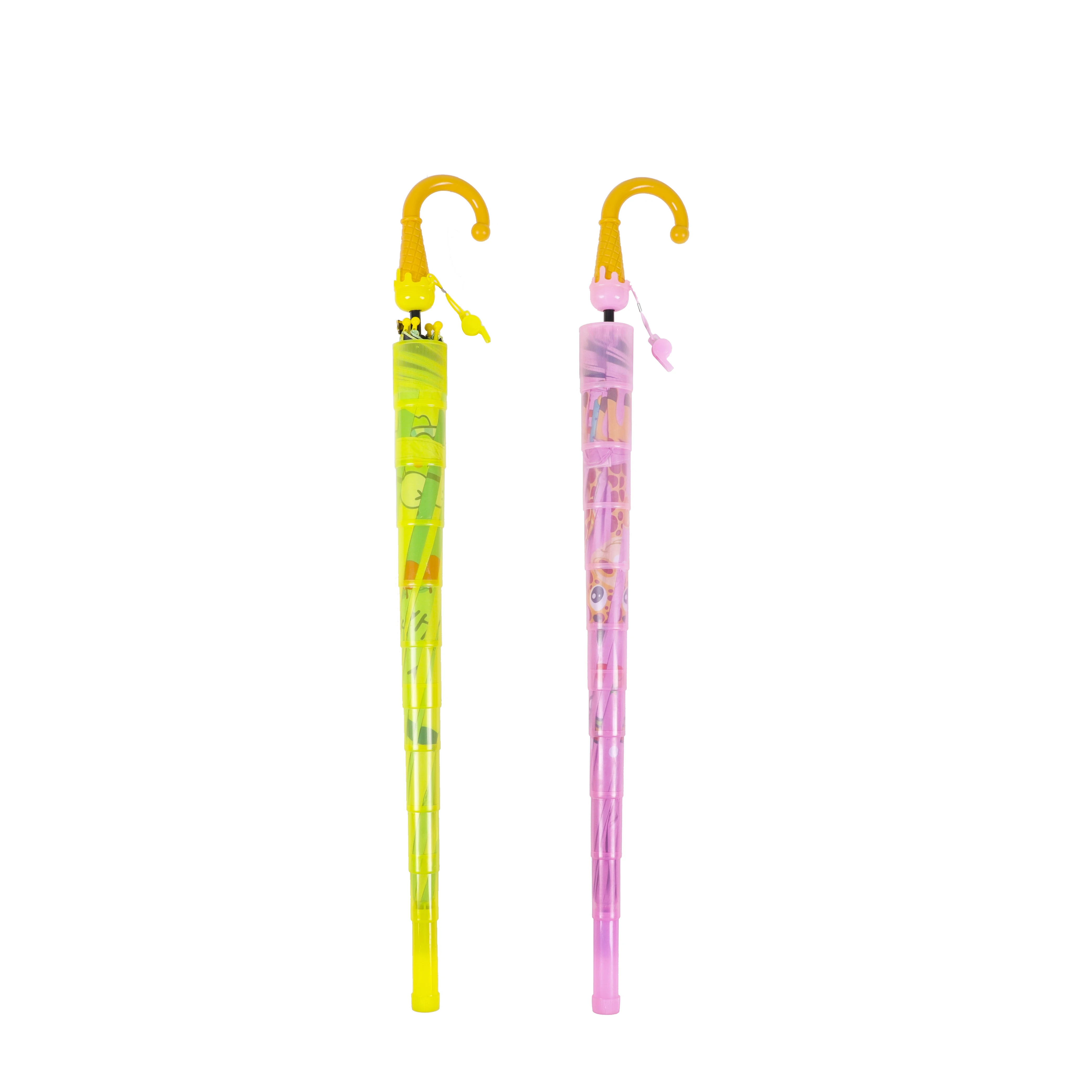 New Design 19inch*8k children umbrella sunshade for sunscreen with  ice-cream shaped handle rain umbrella