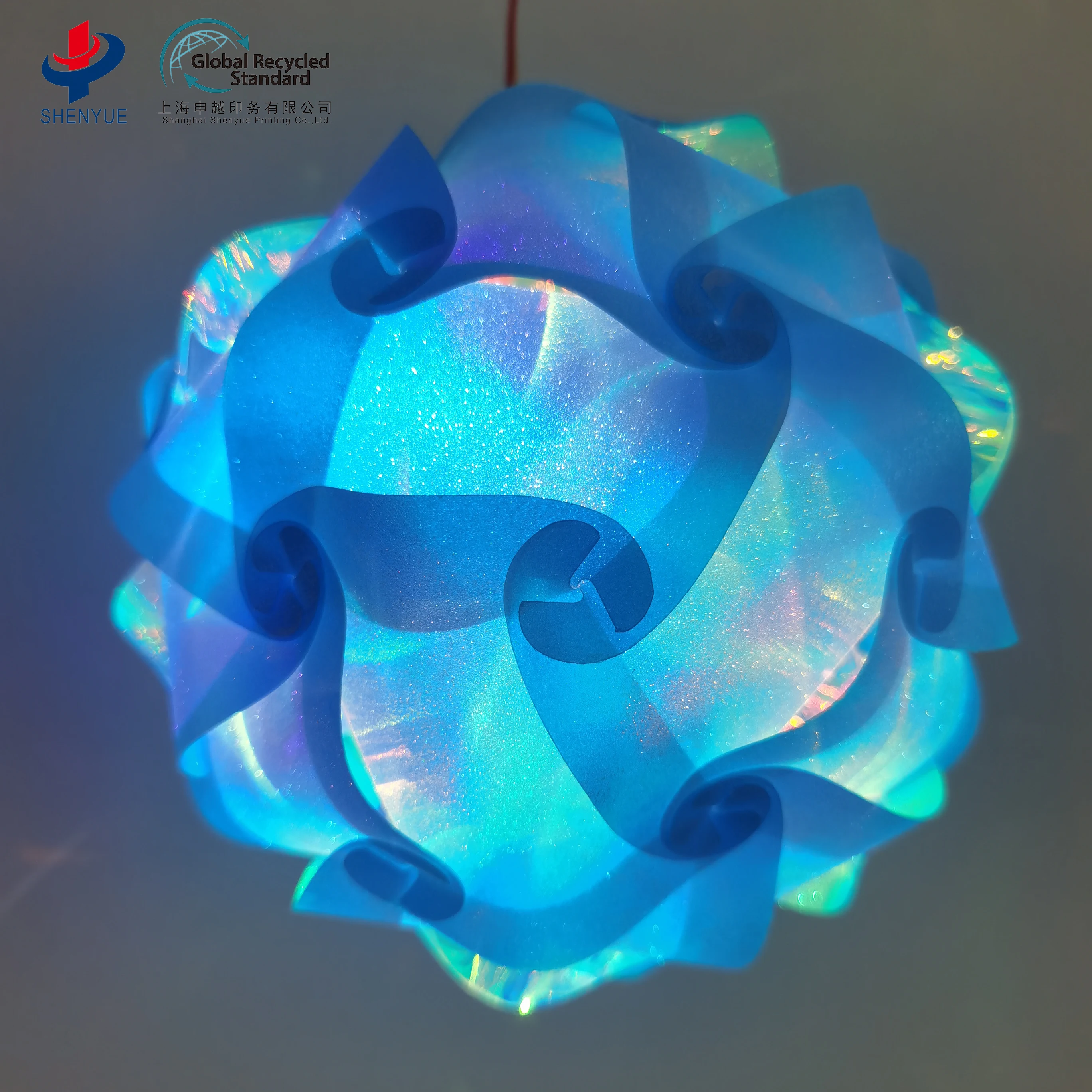 Wholesale latest design starlight appearance GRS recycled IQ jigsaw pendant puzzle lampshade