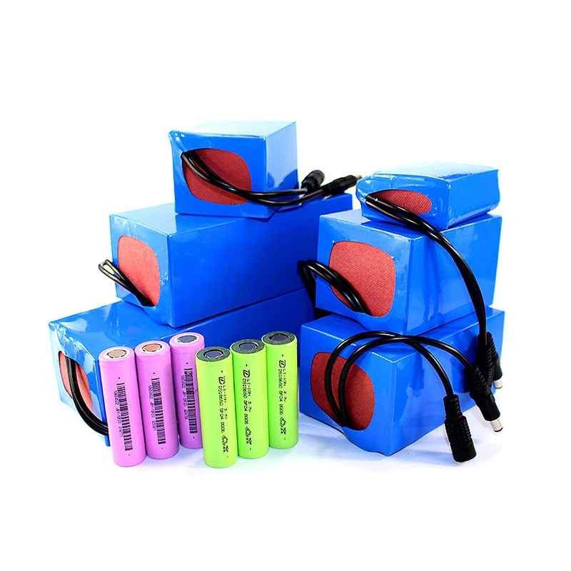 Grade A+ 18650 21700 26650 lithium ion battery pack 12V to 48V 11Ah to 30ah with smart  battery protection board, 21700 battery