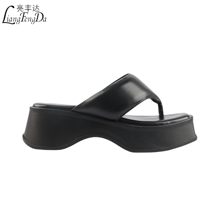 Flip-flops Slippers Slides Slippers Heel Protection Fashion Customized for Women Comfortable Sexy Thick Bottom Casual PVC PU