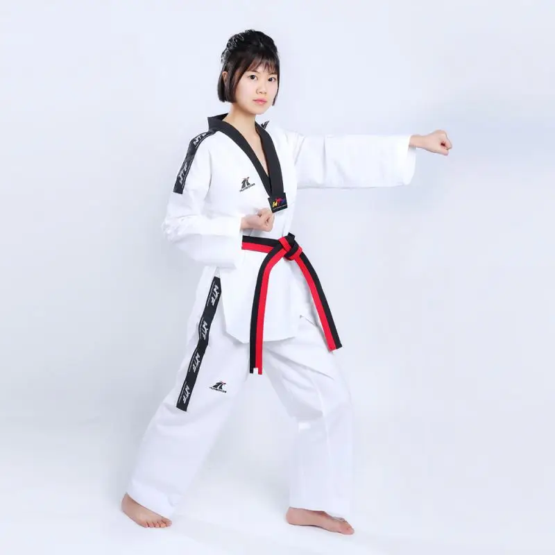 Cheap White Color 100% Polyester Fighter Taekwondo Dobok