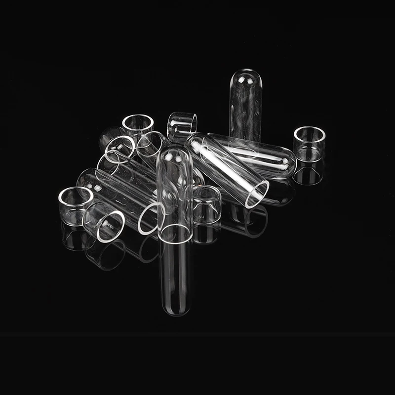 Manufacturers specially customize various sizes of flanged quartz test tubes, transparent quartz stone test tubes