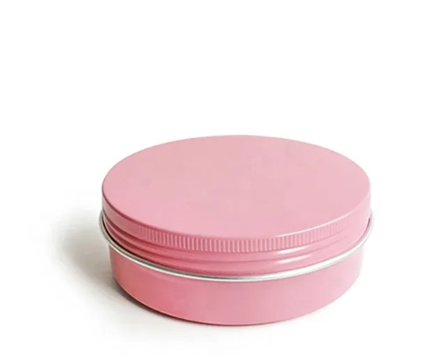 Wholesale 5g 10g 15g 30g 50g 100g gold rose gold black white topical soap cosmetic empty metal tin can jar with aluminum lid