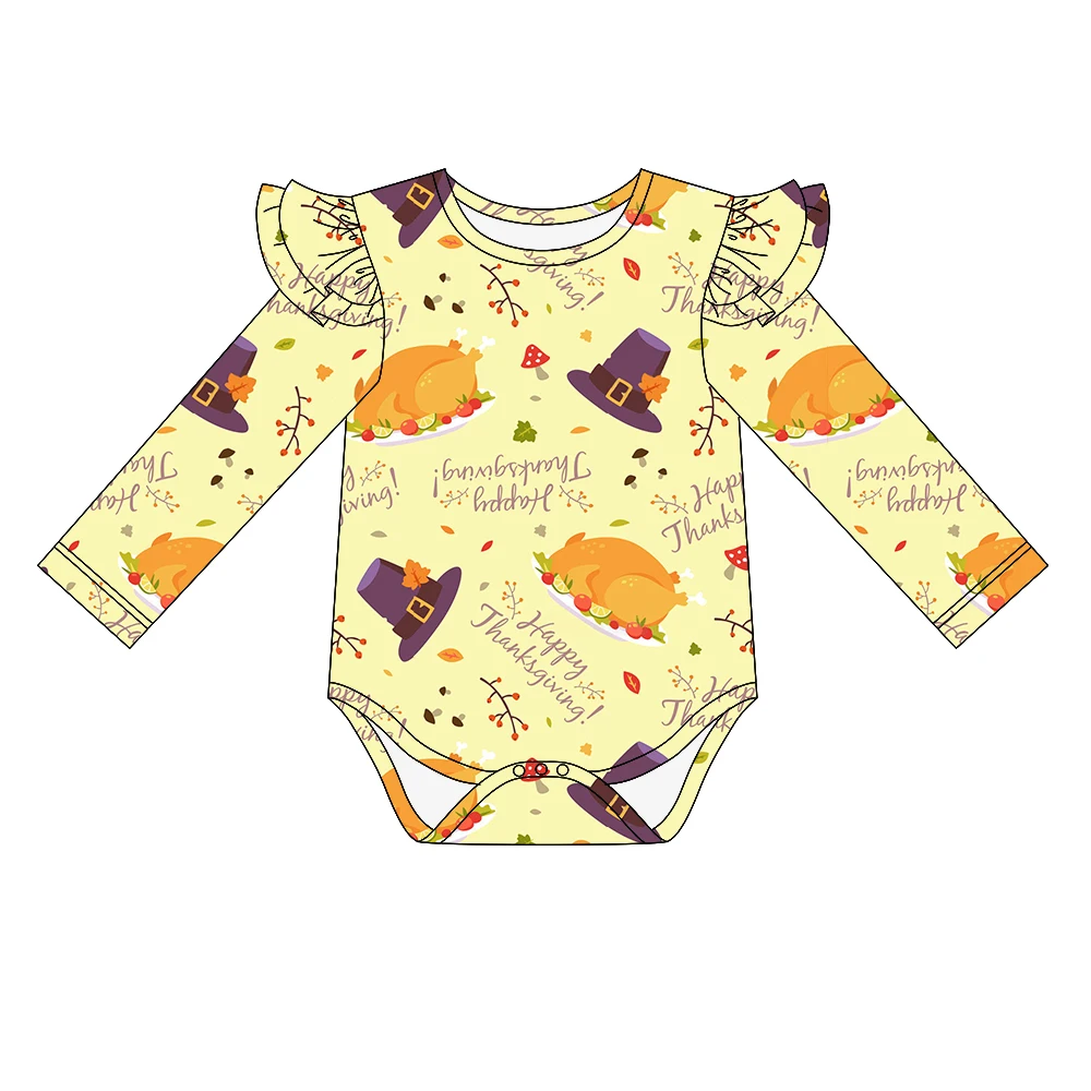 Customize designer style newborn festival baby summer rompers kids clothes