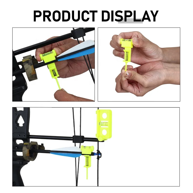 SPG Archery Compound Bow String Tuning Level Combination Set Plastic D Loop Rope Carbon Arrow Rest Adjustable Accessories