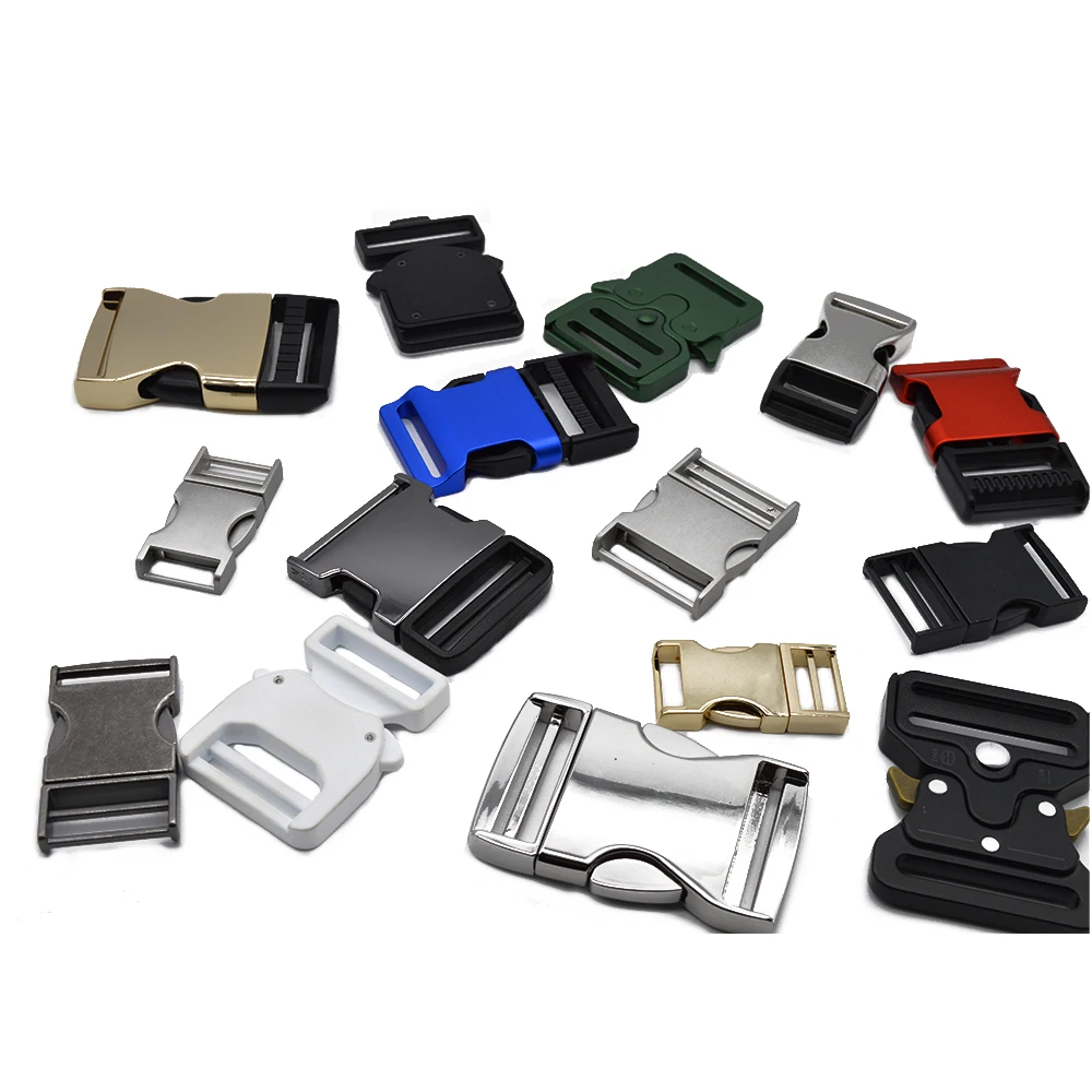 Custom wholesale 30mm center quick metal side release buckle for bag hardware accessories